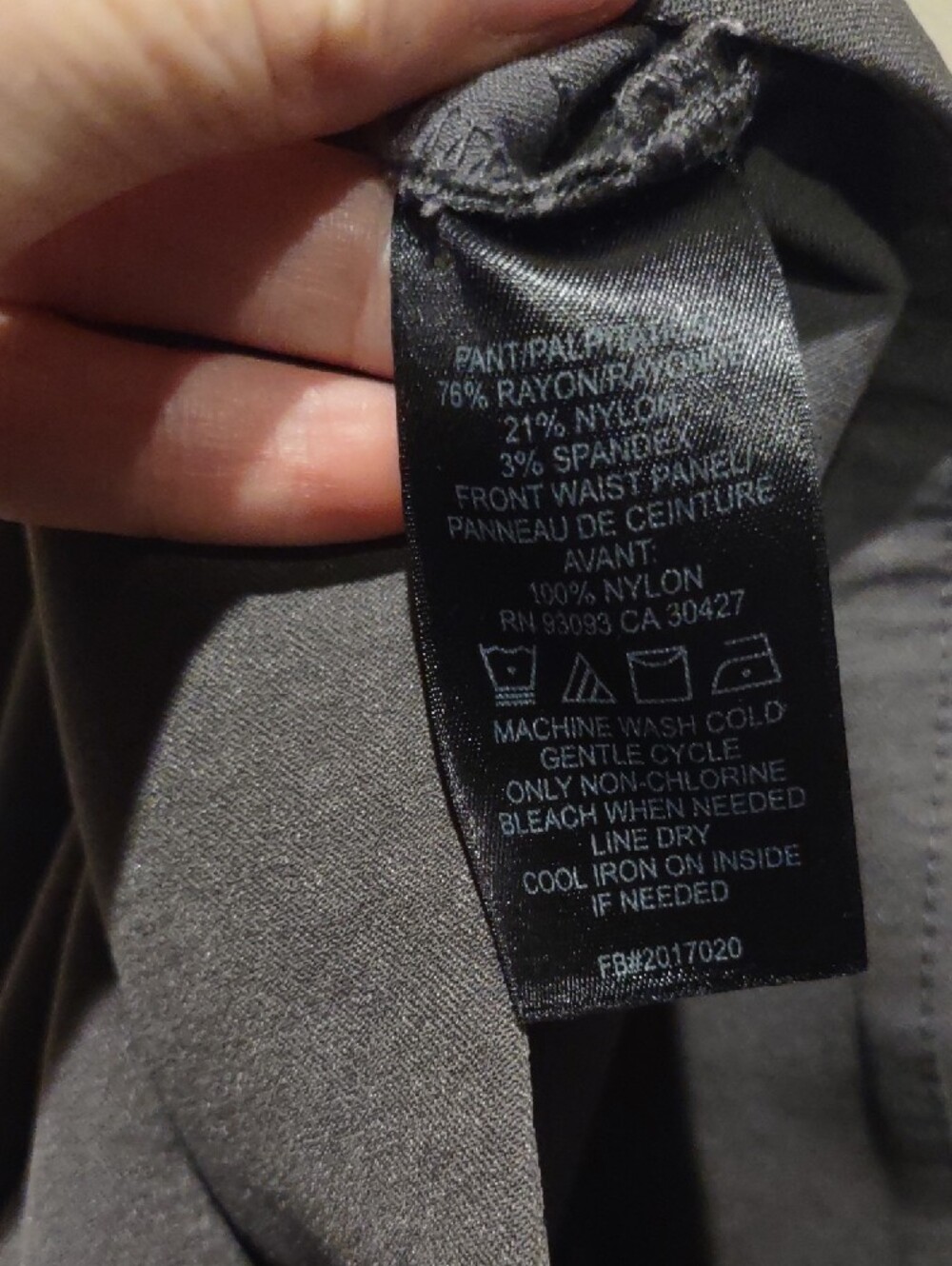 NIC+ZOE Wonder Stretch Charcoal Gray Dress Pants - Slim Taper Career Work 8 - Picture 7 of 7